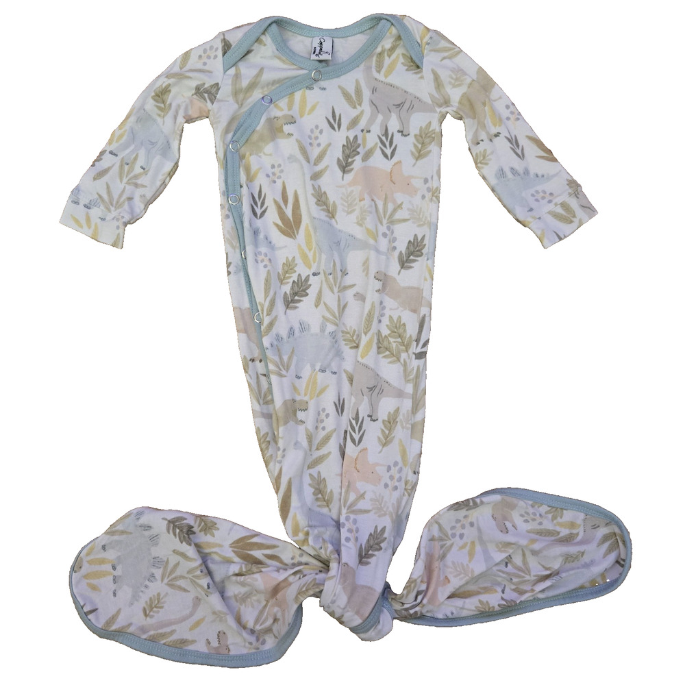 Copper Pearl Dinosaur Era Knotted Gown Newborn Excellent‎ condition uNisex Baby